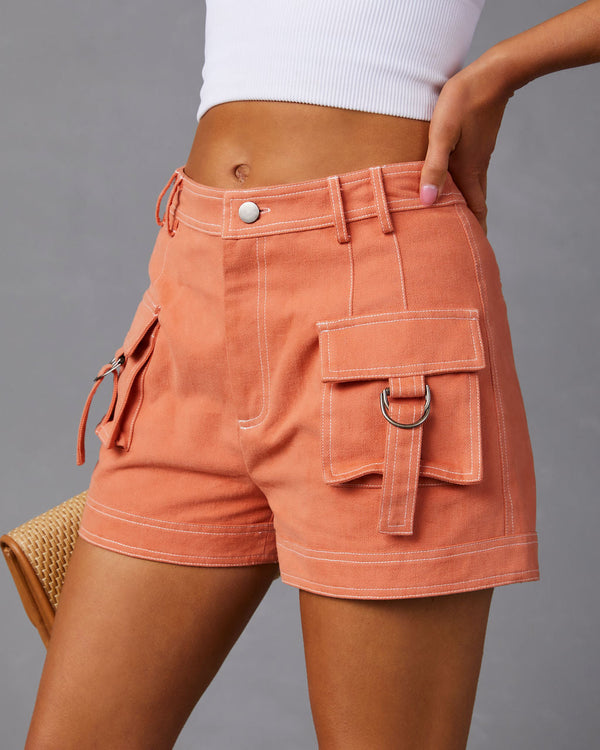 Malaya Cargo Shorts Orange