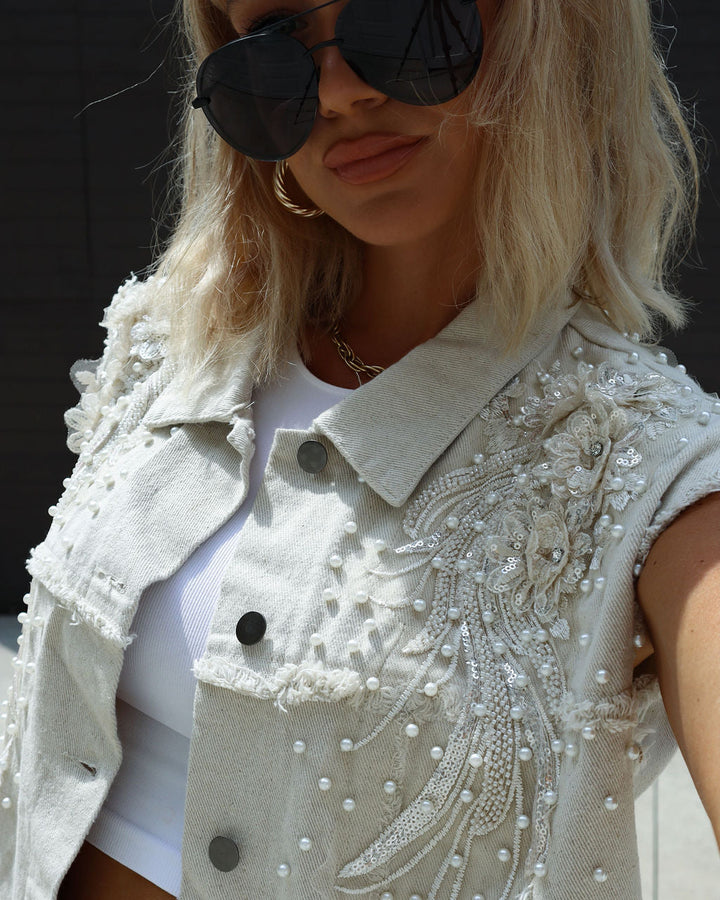 Kearney Oversized Statement Denim Vest