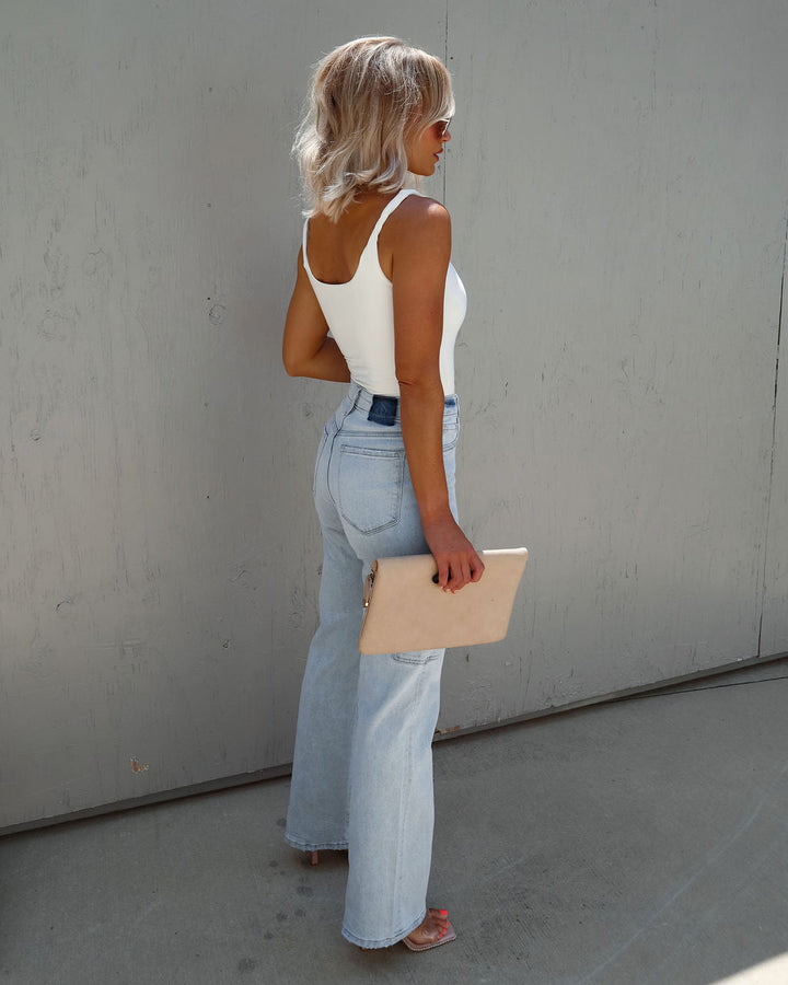 Saison Cutout One Shoulder Knit Bodysuit