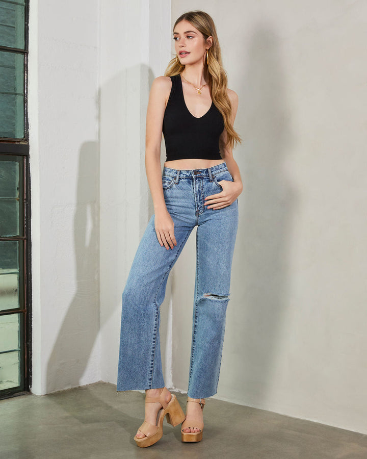 Woolridge High Rise Straight Leg Jeans