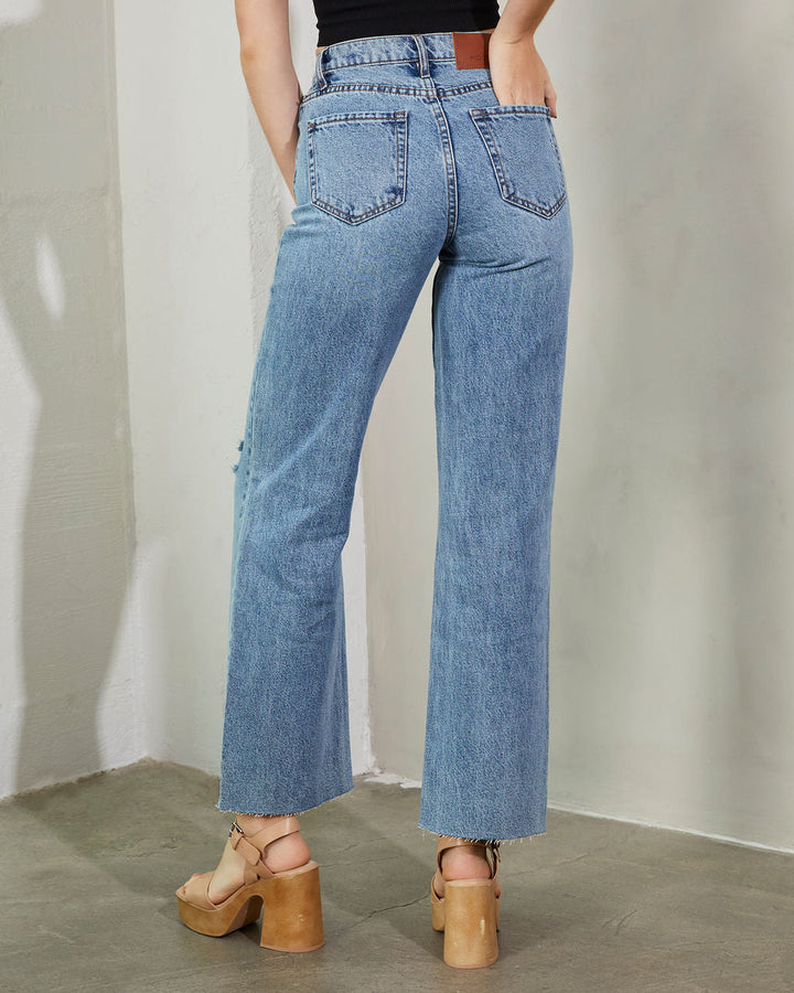 Woolridge High Rise Straight Leg Jeans