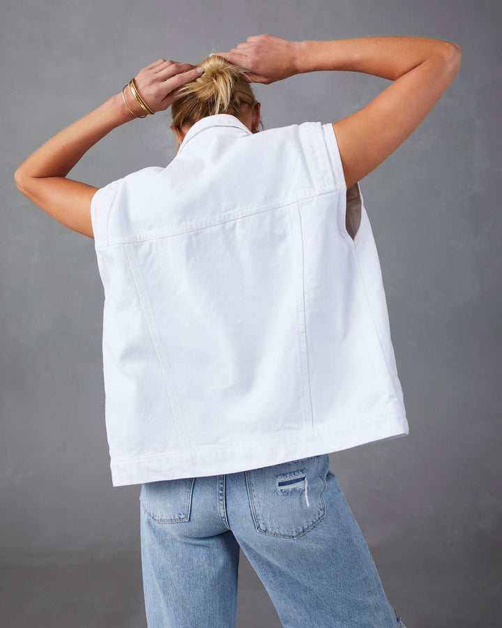 Serai Pocketed Denim Vest