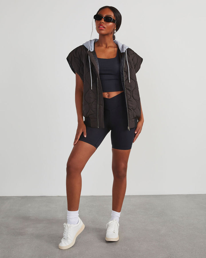 Fall And Forever Hooded Puffer Vest