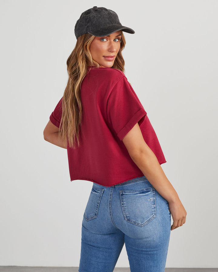 Game Day Cropped Graphic Tee