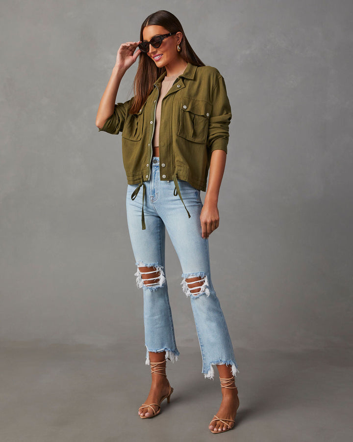 Capone Lightweight Utility Jacket Olive