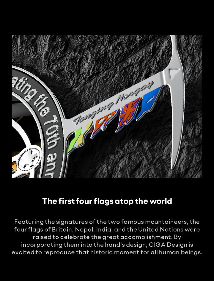 CIGA Design Men's Watch: Mount Everest Edition Central Tourbillon