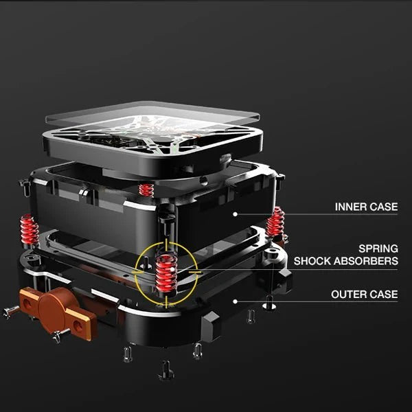 CIGA Design X Series Men's Watch: Titanium Gold Skeleton with Two Straps