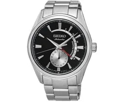Seiko Watch For Men Presage straps SSA311J1 Silver black