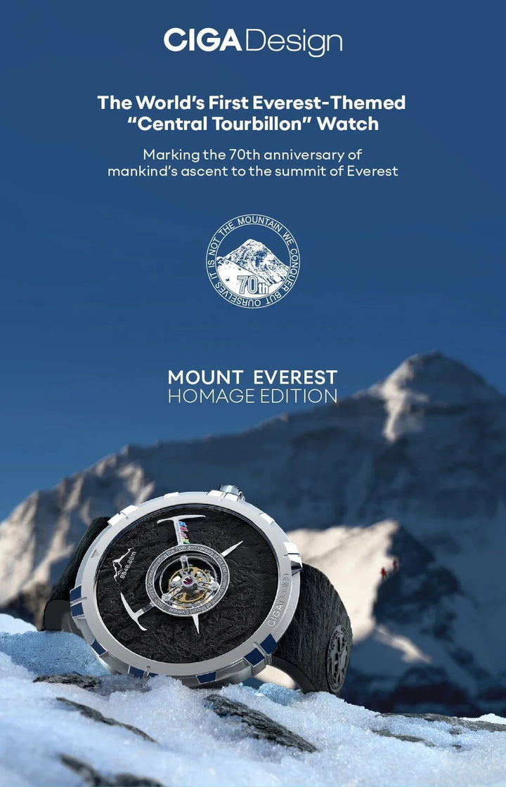 CIGA Design Men's Watch: Mount Everest Edition Central Tourbillon