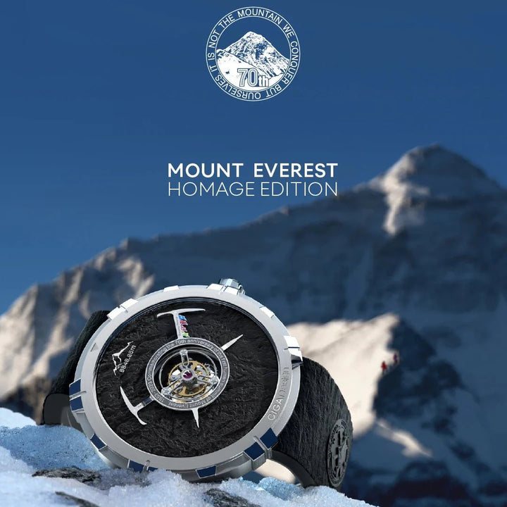 CIGA Design Men's Watch: Mount Everest Edition Central Tourbillon