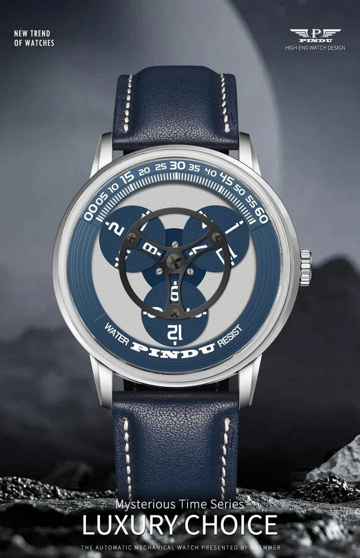 PINDU Men's Watch: European Business Design with Luminous Waterproof Features
