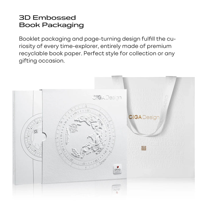 CIGA Design U Series Women's Watch: Blue Planet Ice Age Ceramic Strap