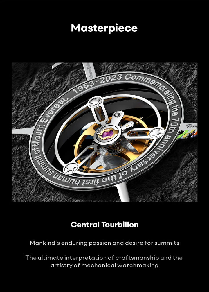 CIGA Design Men's Watch: Mount Everest Edition Central Tourbillon