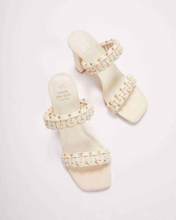 Heidi Woven Strappy Heels