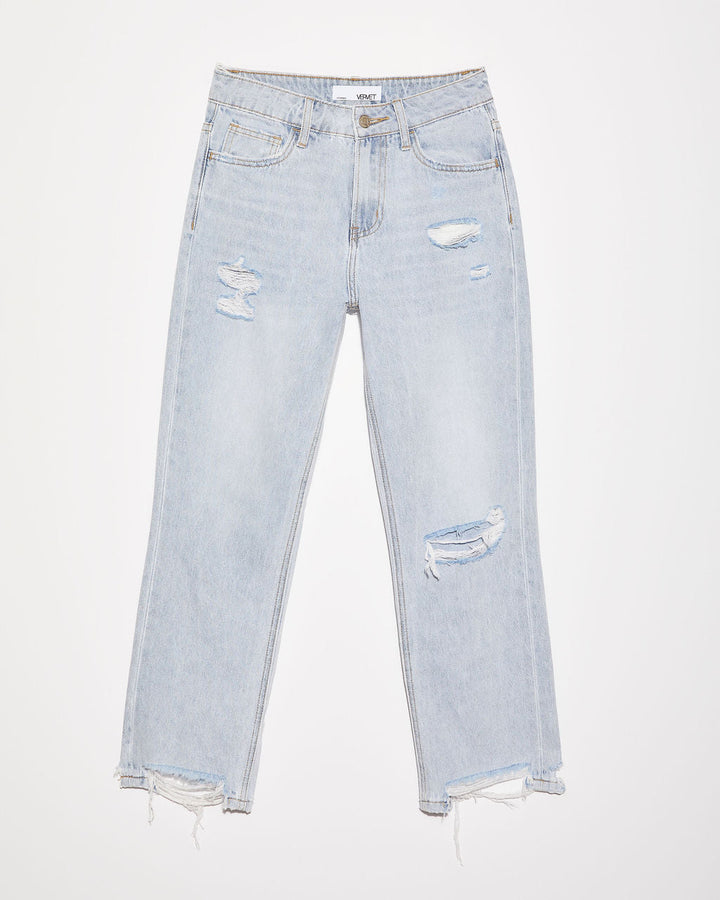Double Dare Cropped Distressed Jeans