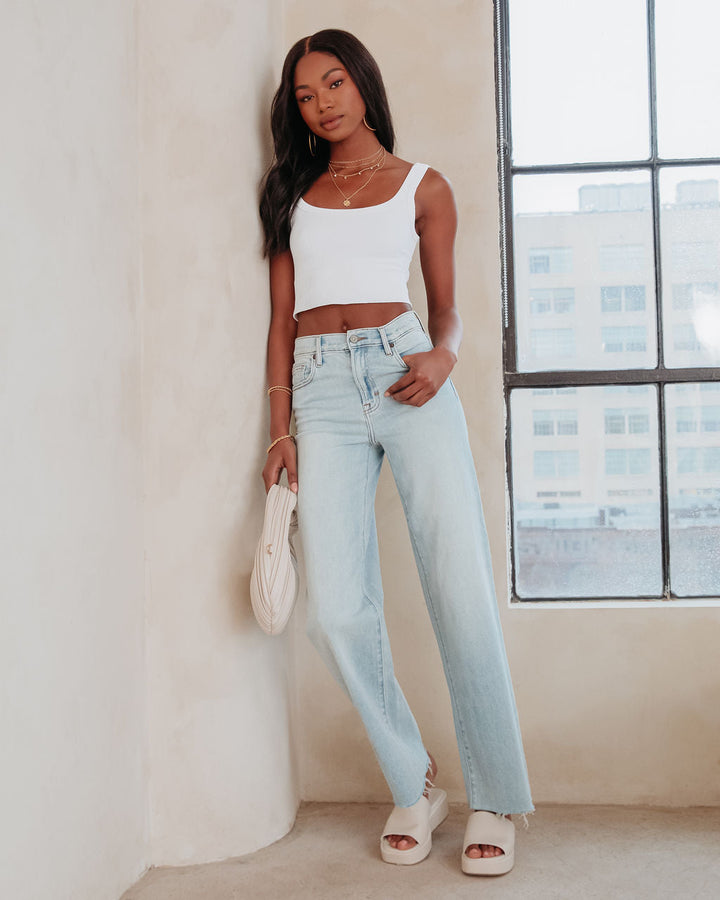 Logan Super Stretch High Rise Relaxed Jeans