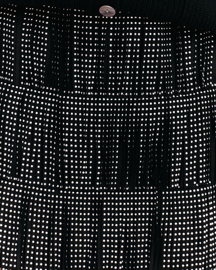 Zoie Studded Fringe Mini Skirt